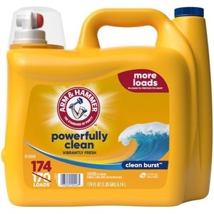 ARM & HAMMER Liquid Laundry Detergent, Clean Burst Fresh, 200 fl oz, 200 Loads, HE Laundry Detergent Liquid(Clean Burst Fresh)