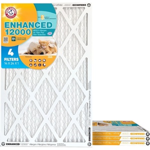 Arm & Hammer 20x30x1 Air Filter (4-Pack) | Merv 8 | Enhanced Allergen | Pet Fresh Odor Reduction | Contains Pure Baking Soda | HVAC AC Furnace | Made in USA | Actual Size 19.75″ x 29.75″ x 0.75″(14x24x1)