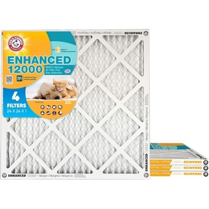 Arm & Hammer 20x30x1 Air Filter (4-Pack) | Merv 8 | Enhanced Allergen | Pet Fresh Odor Reduction | Contains Pure Baking Soda | HVAC AC Furnace | Made in USA | Actual Size 19.75″ x 29.75″ x 0.75″(24x24x1)