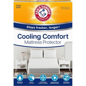 Arm & Hammer Cooling Comfort Fitted Mattress Protector, Twin(King)