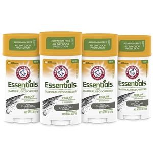 Arm & Hammer Essentials Charcoal Deodorant 4-Pack(2.5 Ounce (Pack of 4))