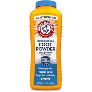 Arm & Hammer Foot Powder for Shoes & Feet, Talc-Free Odor & Moisture Control for Men & Women, 7 oz (3 Pack)(7 Ounce (Pack of 1))