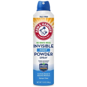 Arm & Hammer Invisible Foot Powder Spray, Clear Talc-Free Sweat Control, Odor Eliminating Foot Spray For Men & Women, 7 Oz (3 Pack)(7 Ounce (Pack of 1))