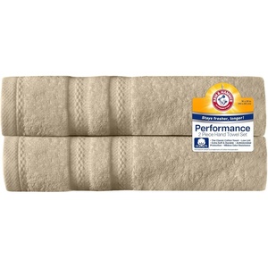 Arm & Hammer Performance Hand Towels, 2 Piece, Light Blue(Khaki)