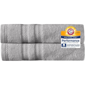 Arm & Hammer Performance Hand Towels, 2 Piece, Light Blue(Light Grey)