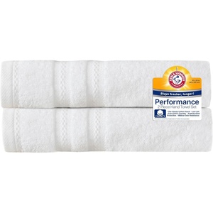Arm & Hammer Performance Hand Towels, 2 Piece, Light Blue(White)