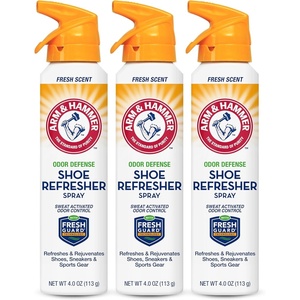 Arm and Hammer Shoe Refresher Spray, Multi-Purpose Odor Remover for All Types of Footwear, Shoe Deodorizer Spray, Shoe Odor Eliminator, Shoe Spray, Shoe Smell Eliminator, 4 oz (1 Pack)(4 Ounce (Pack of 3))