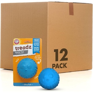 Arm and Hammer for Pets Super Treadz Gator Dental Chew Toy for Dogs – Reduces Plaque and Tartar Without Brushing, Baking Soda Infused, Dishwasher Safe, Dogs Up to 35 Lbs(Blowfish)