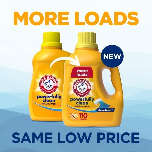 image:imageARM amp HAMMER Clean Burst 110 Loads Liquid Laundry Detergent 110 fl oz