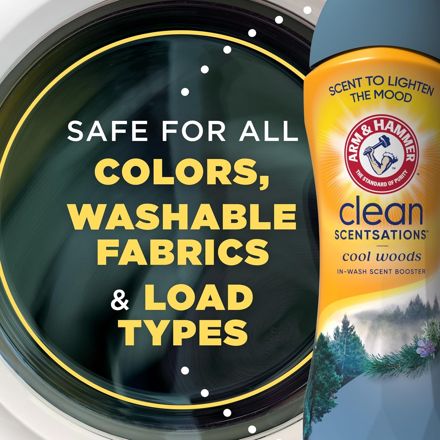 image:imageARM amp HAMMER Clean Scentsations InWash Scent Booster Cool Woods scent 24 Oz