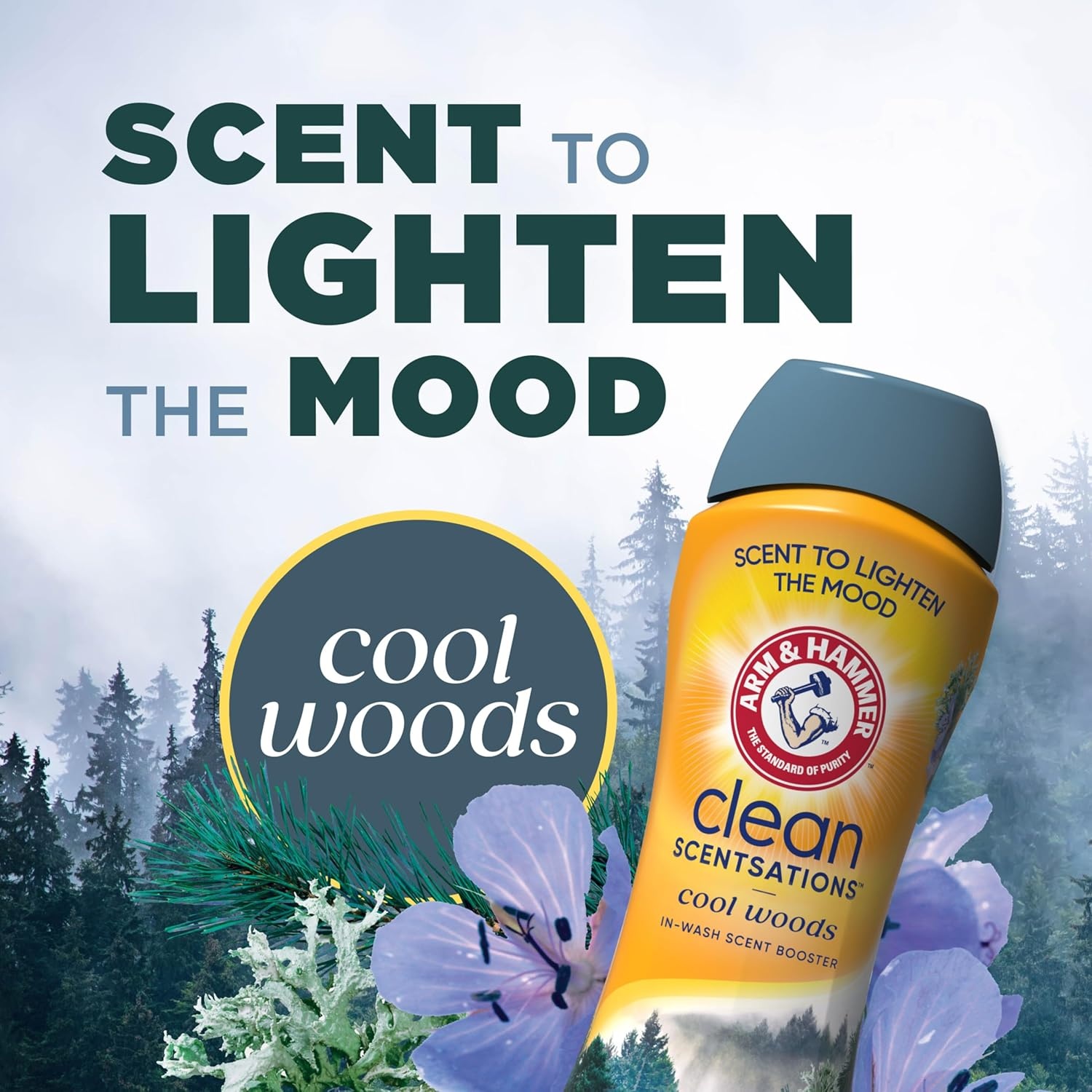 image:imageARM amp HAMMER Clean Scentsations InWash Scent Booster Cool Woods scent 24 Oz