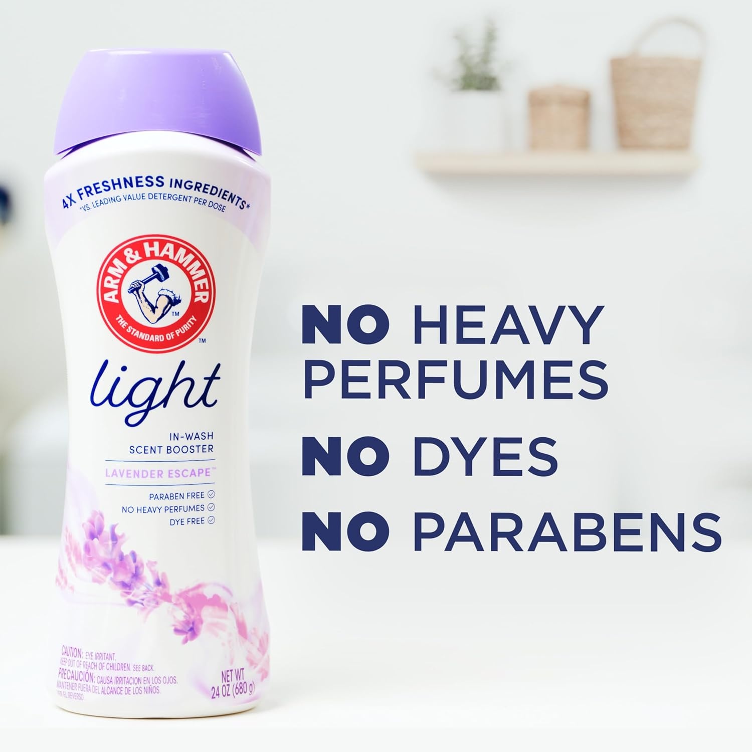 image:imageARM amp HAMMER Light InWash Scent Booster Laundry Scent Booster Lavender Escape scent 24 Oz24 Ounce Pack of 6