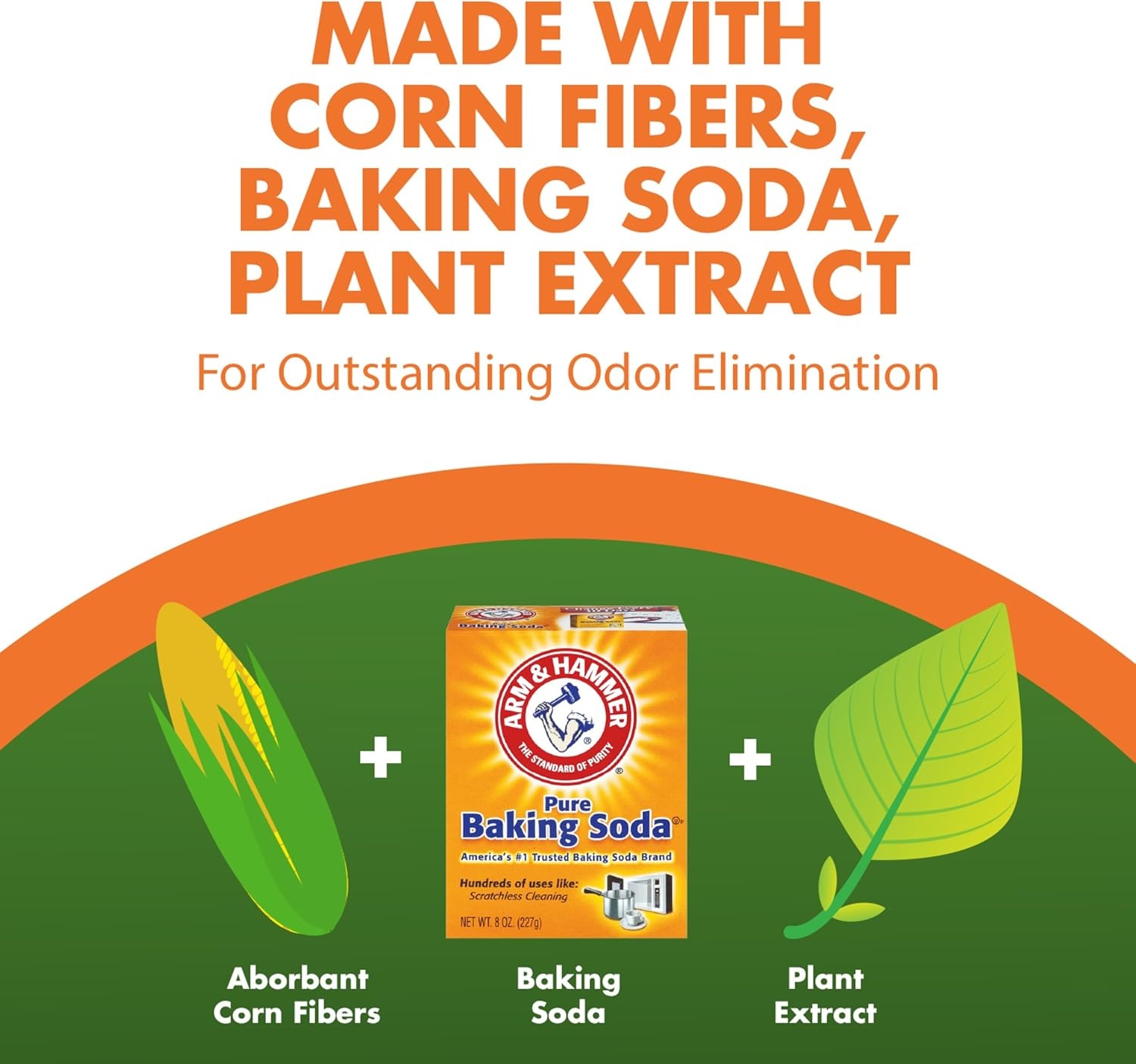image:imageARM amp HAMMER Naturals Clumping Cat Litter Odor Control Multi Cat Litter 18 lb Bag18 Lbs