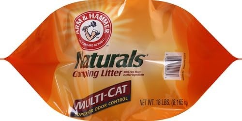 image:imageARM amp HAMMER Naturals Clumping Cat Litter Odor Control Multi Cat Litter 18 lb Bag18 Lbs Pack of 2