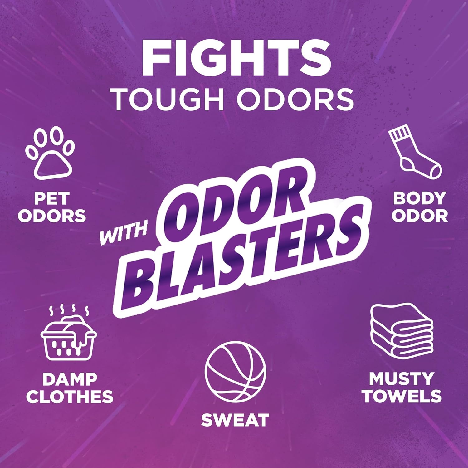 image:imageARM amp HAMMER Plus OxiClean with Odor Blasters Liquid Laundry Detergent Laundry Odor Remover Attacks Stains Fresh Botanical Scent 74 Loads 962 Fl OzFresh Burst