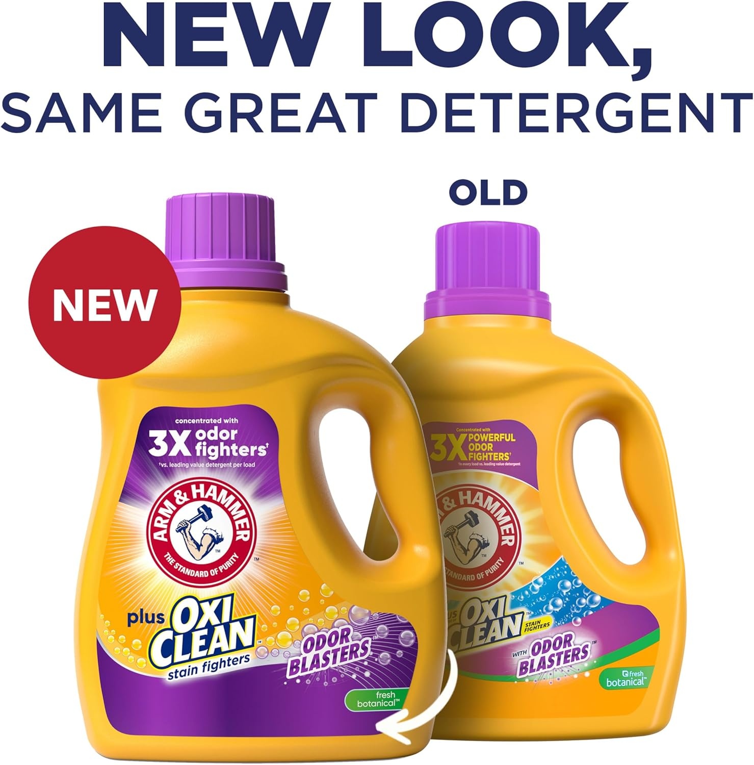 image:imageARM amp HAMMER Plus OxiClean with Odor Blasters Liquid Laundry Detergent Laundry Odor Remover Attacks Stains Fresh Botanical Scent 74 Loads 962 Fl OzFresh Botanical