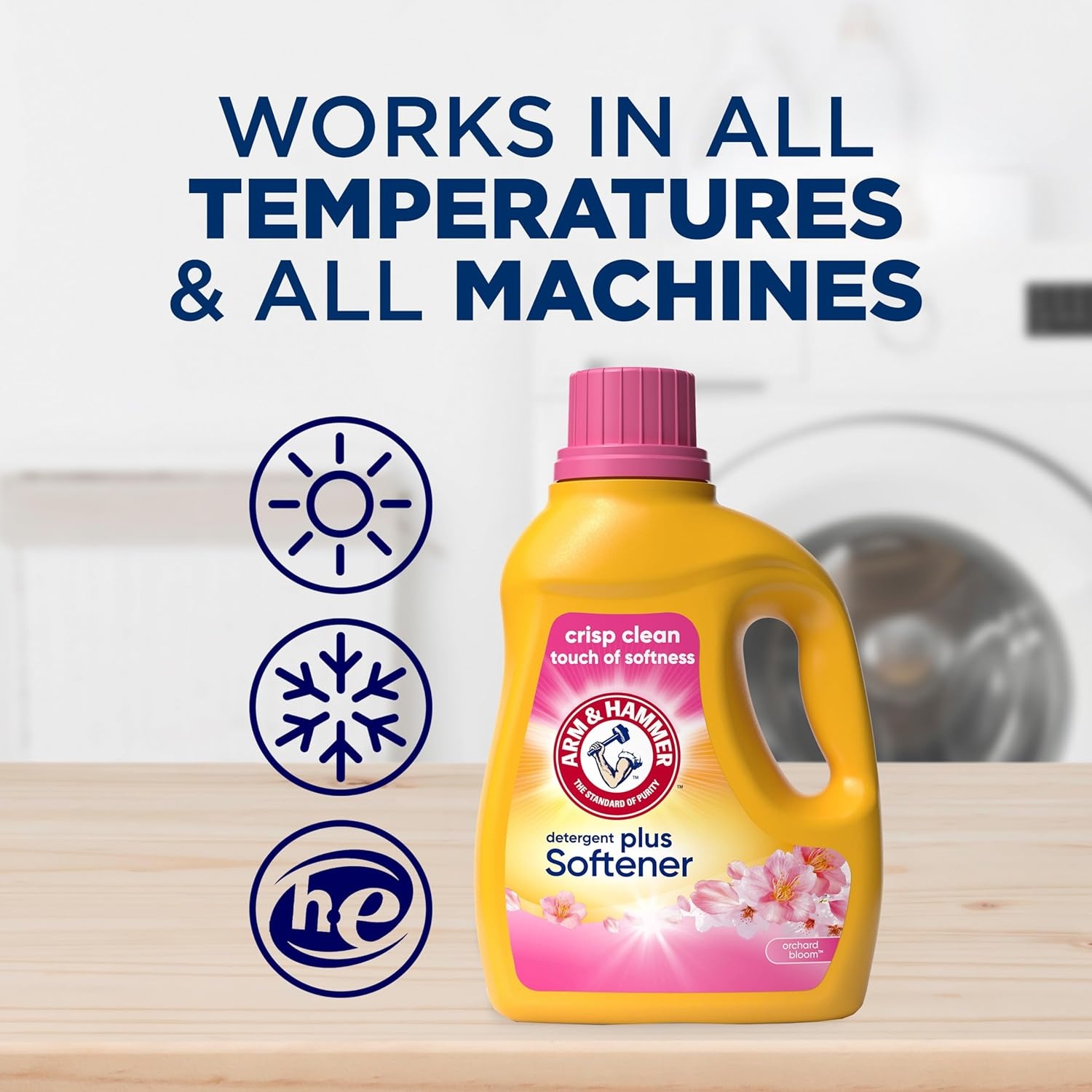 image:imageARM amp HAMMER Plus a Touch of Softener 77 Loads Liquid Laundry Detergent 1005 Fl oz