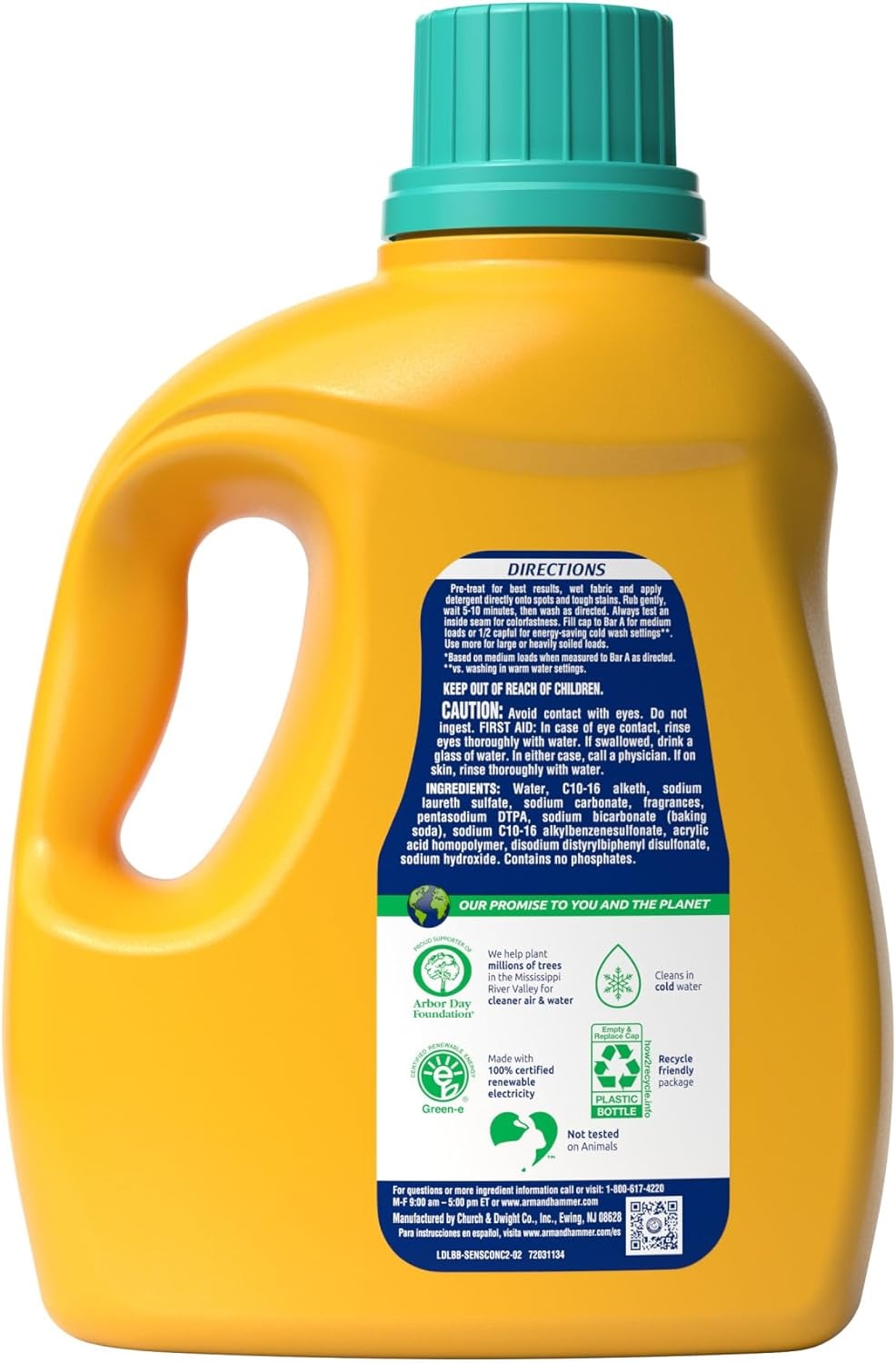 image:imageARM amp HAMMER Sensitive Skin Liquid Laundry Detergent Fresh Scent 105 fl oz 105 LoadsFresh Scent
