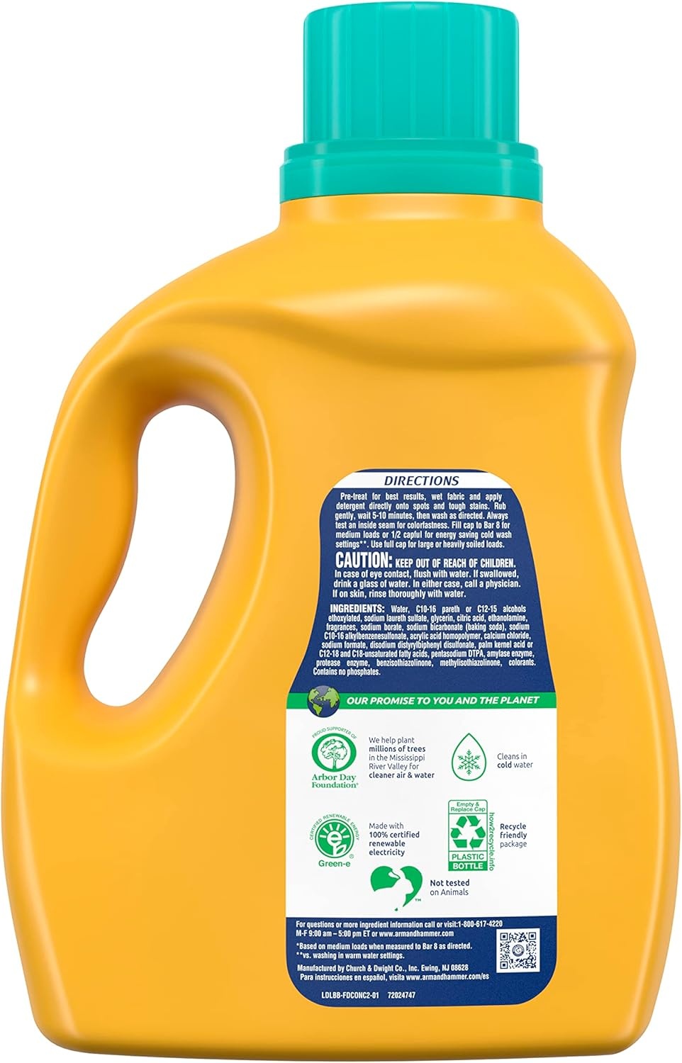 image:imageARM amp HAMMER Sensitive Skin Liquid Laundry Detergent Fresh Scent 105 fl oz 105 LoadsFresh Scent