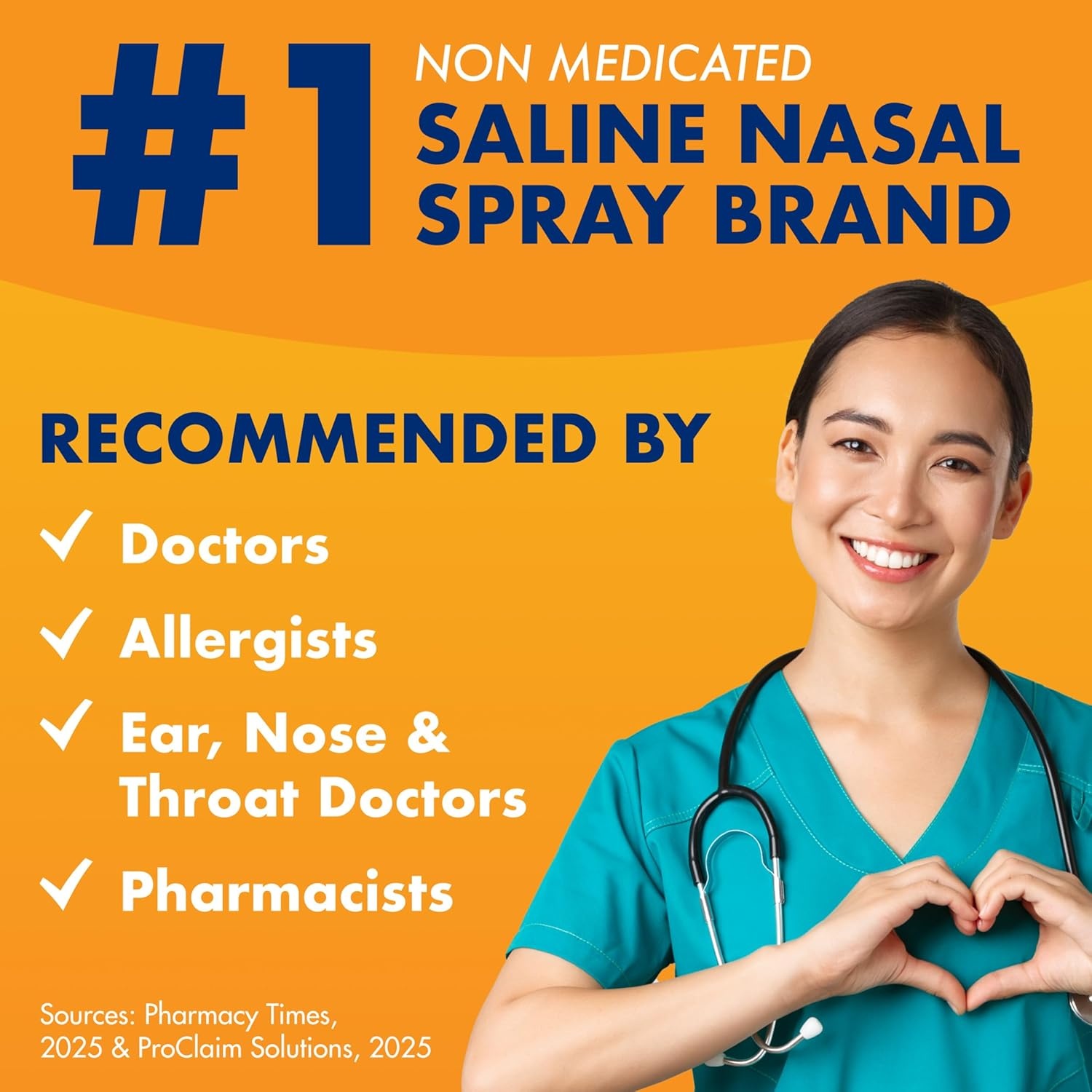 image:imageARM amp HAMMER Simply Saline Nasal Care Daily Mist 45oz Instant Relief for Every Day Congestion One 45oz BottleMedication