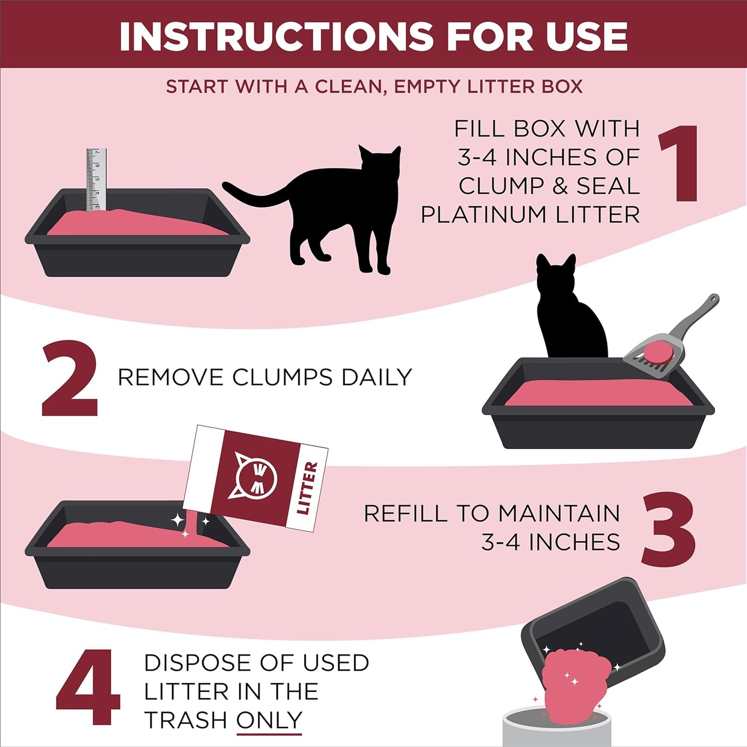 image:imageARM amp Hammer Cloud Control Platinum Cat Litter MultiCat Clumping Litter Hypoallergenic and DustFree 14Day Odor Control 275 lbsClump Seal Platinum Clumping Cat Litter