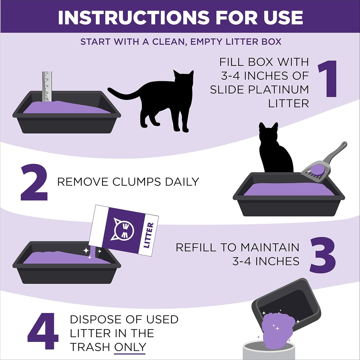 image:imageARM amp Hammer Clump amp Seal Platinum Cat Litter MultiCat Clumping Litter Forms RockHard Clumps Powerful Odor Eliminators with Baking Soda 14Day Odor Control 18 lbs18 lbs