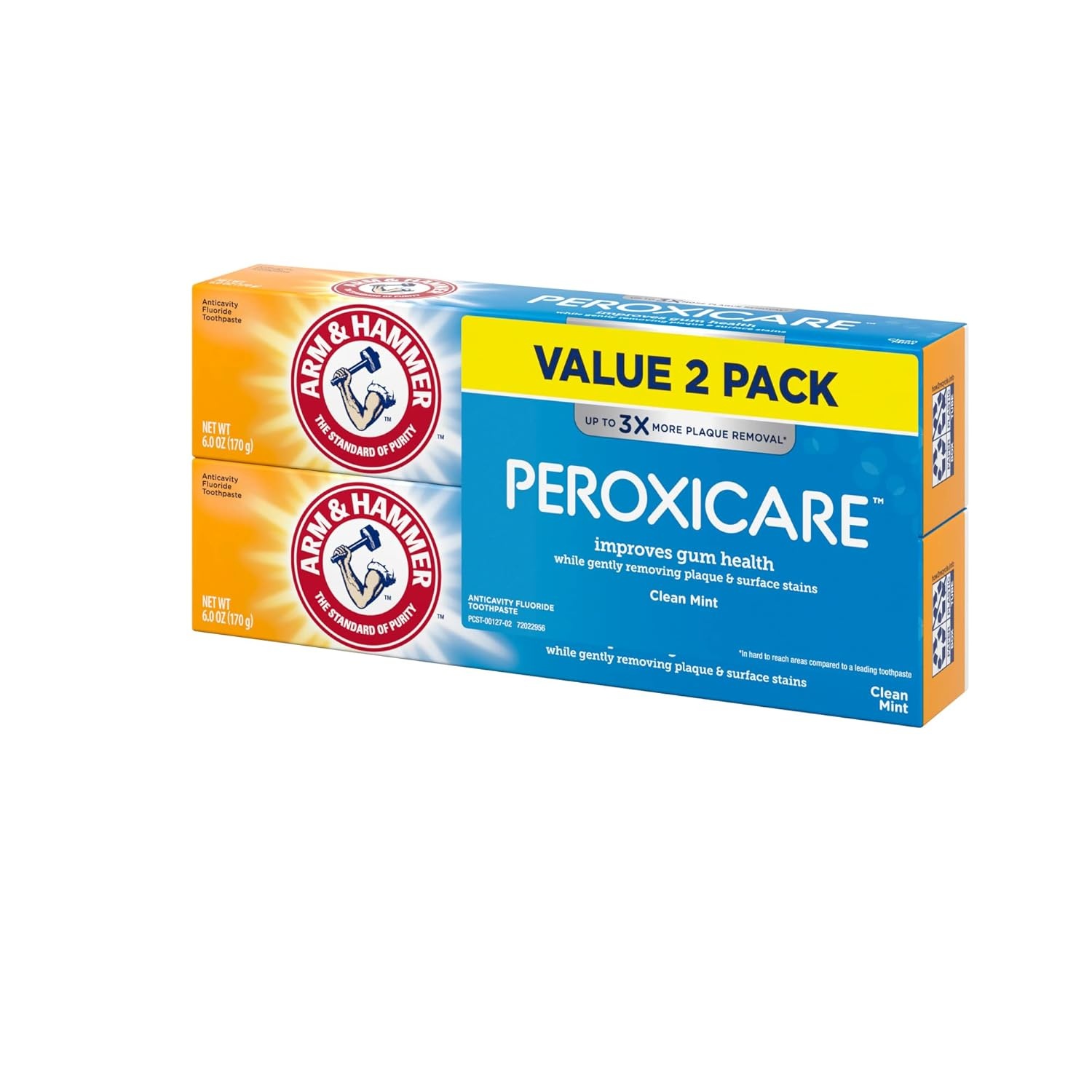 image:imageARM amp Hammer Peroxicare Toothpaste for Gum Health Baking Soda Toothpaste Clean Mint 60 oz Pack of 46 Ounce Pack of 2