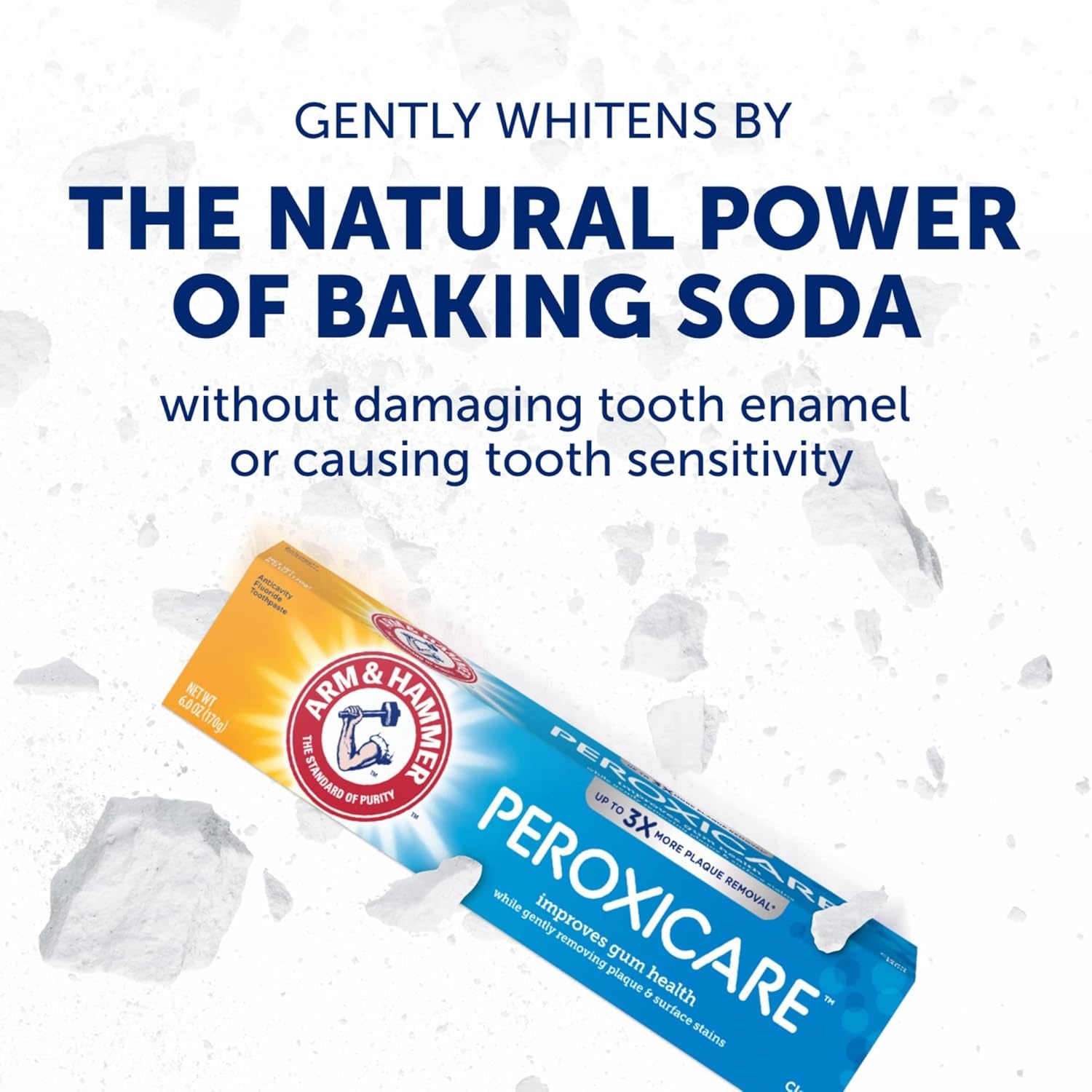 image:imageARM amp Hammer Peroxicare Toothpaste for Gum Health Baking Soda Toothpaste Clean Mint 60 oz Pack of 46 Ounce Pack of 2