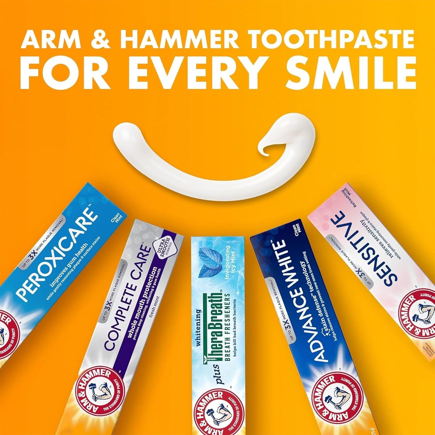 image:imageARM amp Hammer Peroxicare Toothpaste for Gum Health Baking Soda Toothpaste Clean Mint 60 oz Pack of 46 Ounce Pack of 4