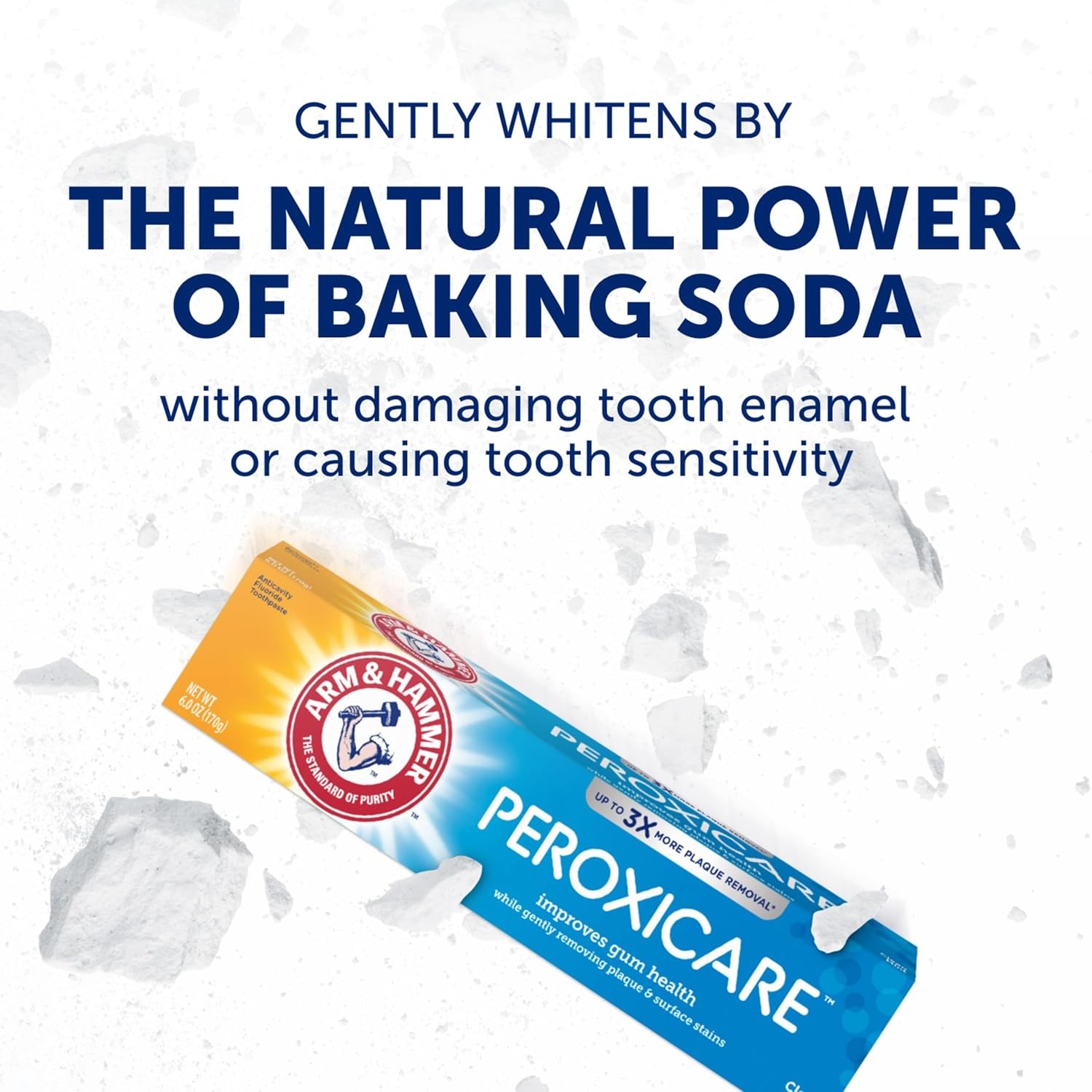 image:imageARM amp Hammer Peroxicare Toothpaste for Gum Health Baking Soda Toothpaste Clean Mint 60 oz Pack of 46 Ounce Pack of 4
