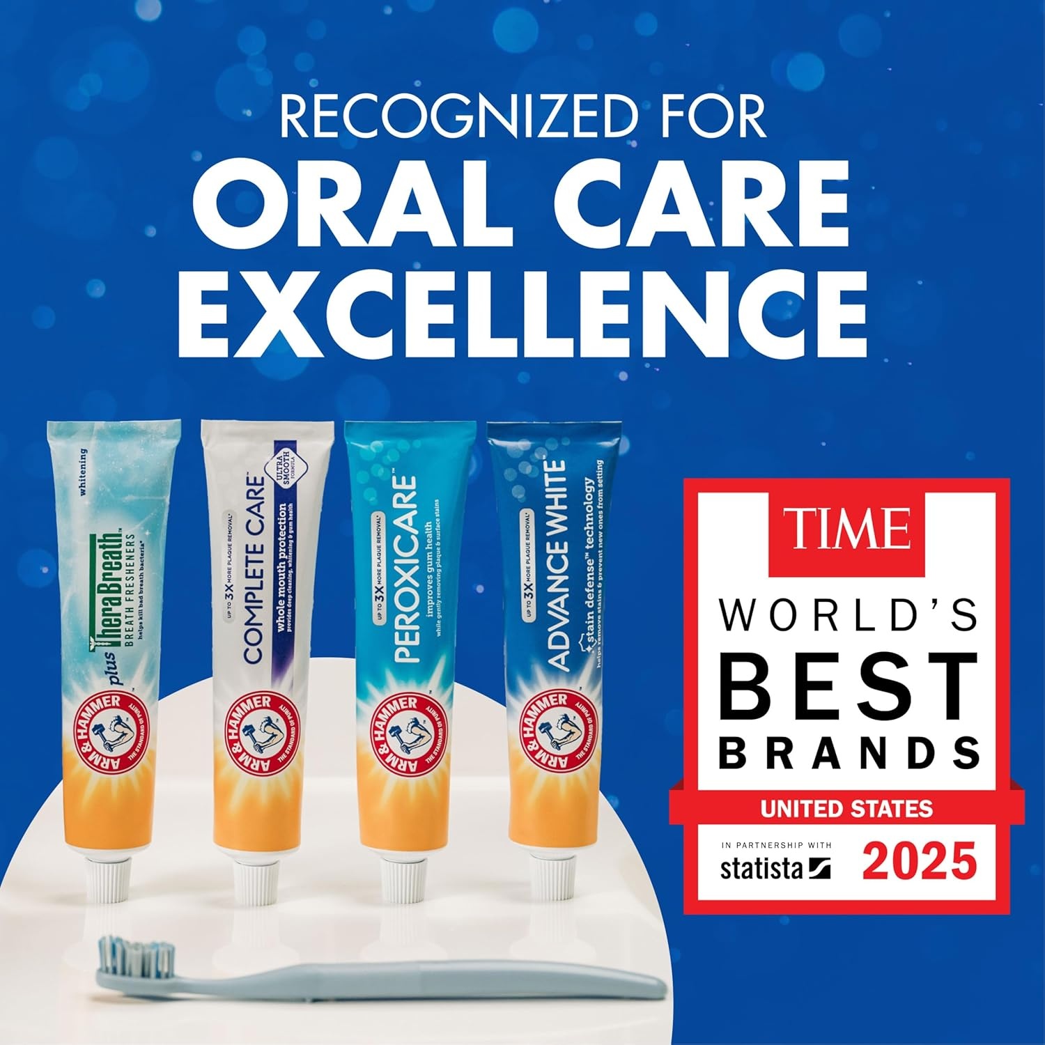 image:imageARM amp Hammer Toothpaste Plus TheraBreath Breath Fresheners ICY Mint Flavor Teeth Whitening Toothpaste Anticavity Fluoride for Bad Breath 55 Oz Pack of 255 Ounce Pack of 12
