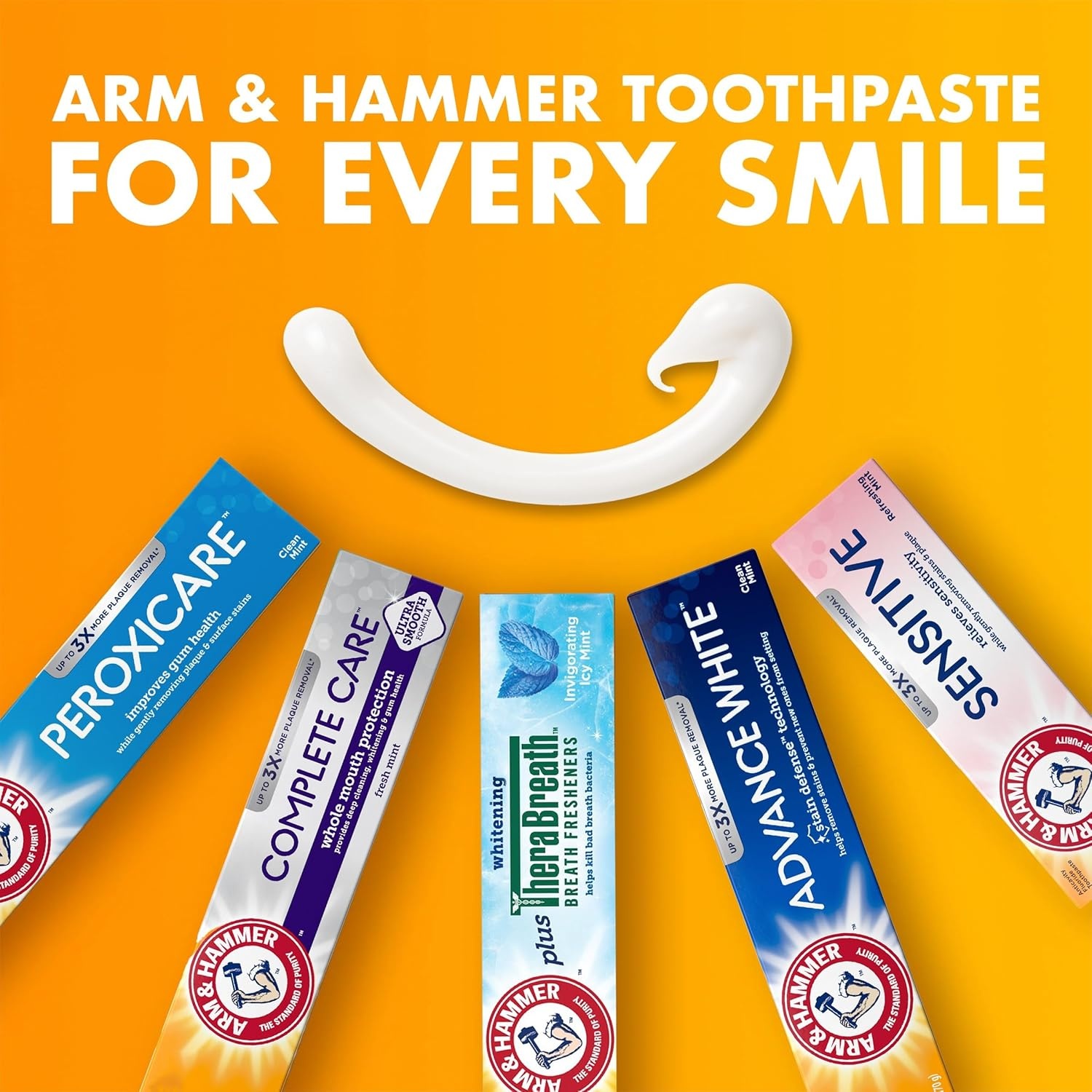 image:imageARM amp Hammer Toothpaste Plus TheraBreath Breath Fresheners ICY Mint Flavor Teeth Whitening Toothpaste Anticavity Fluoride for Bad Breath 55 Oz Pack of 255 Ounce Pack of 2