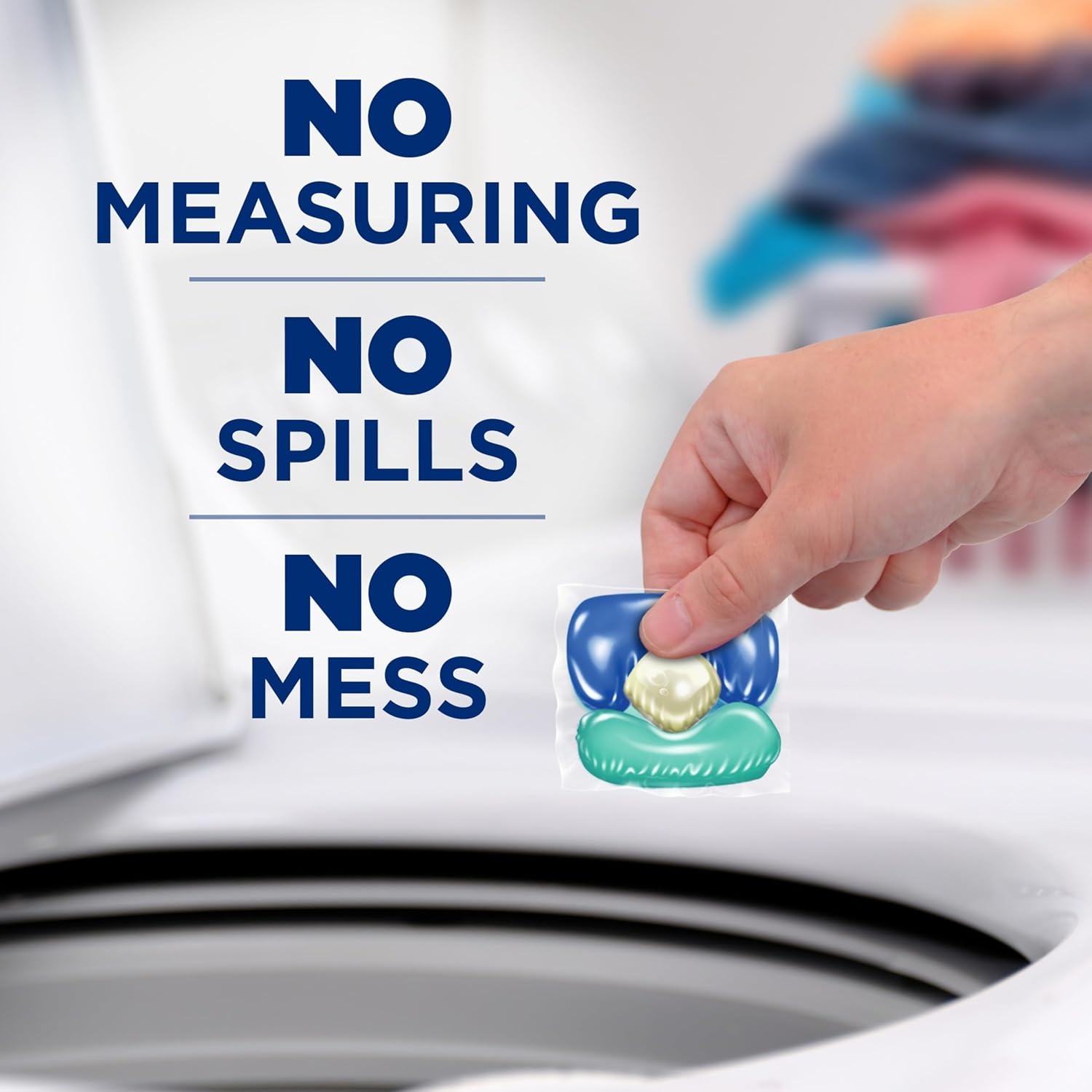 image:imageArm amp Hammer Clean Burst 5in1 Laundry Detergent Power Paks High Efficieny HE 42 CountClean Burst