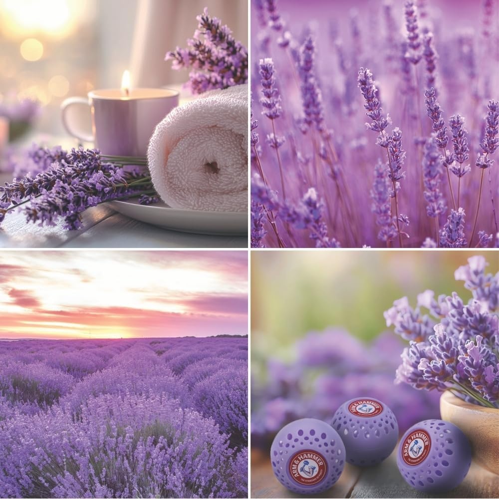 image:imageArm amp Hammer OdorBusterz Odor Eliminator Balls Lavender 3 Count Baking Soda Odor Control for Closets Drawers Hampers amp Small SpacesCalming Lavender