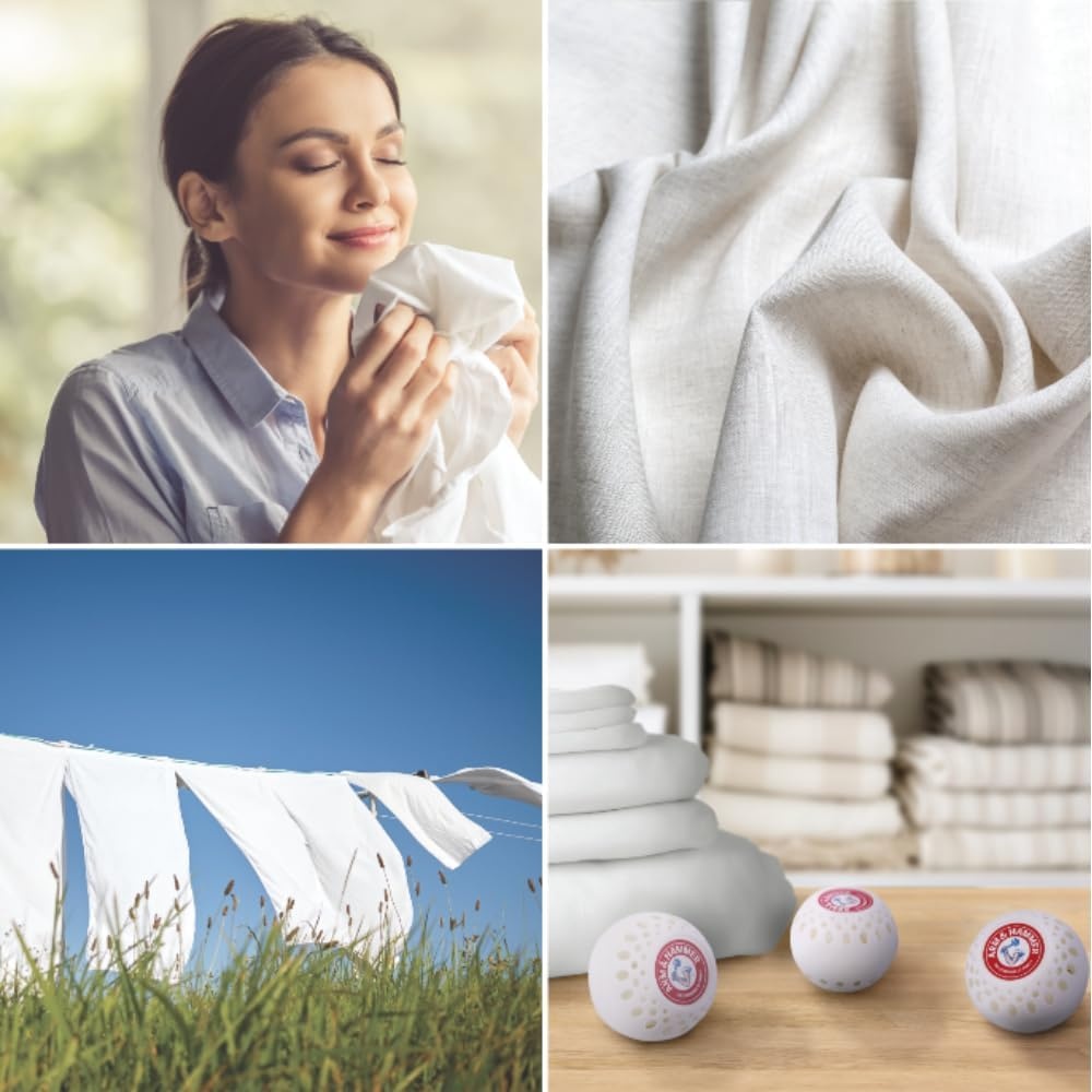 image:imageArm amp Hammer OdorBusterz Odor Eliminator Balls Lavender 3 Count Baking Soda Odor Control for Closets Drawers Hampers amp Small SpacesWhite Linen