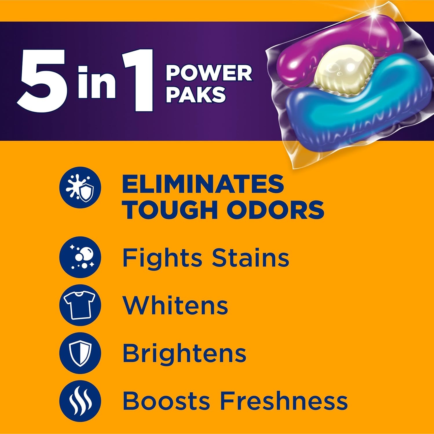 image:imageArm amp Hammer Plus Odor Blasters 5in1 42ct 4x42ct 168 CountFresh Burst