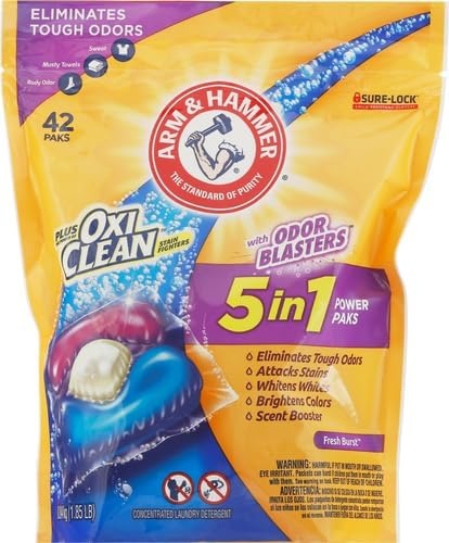 image:imageArm amp Hammer Plus Odor Blasters 5in1 42ct 4x42ct 168 CountFresh Burst