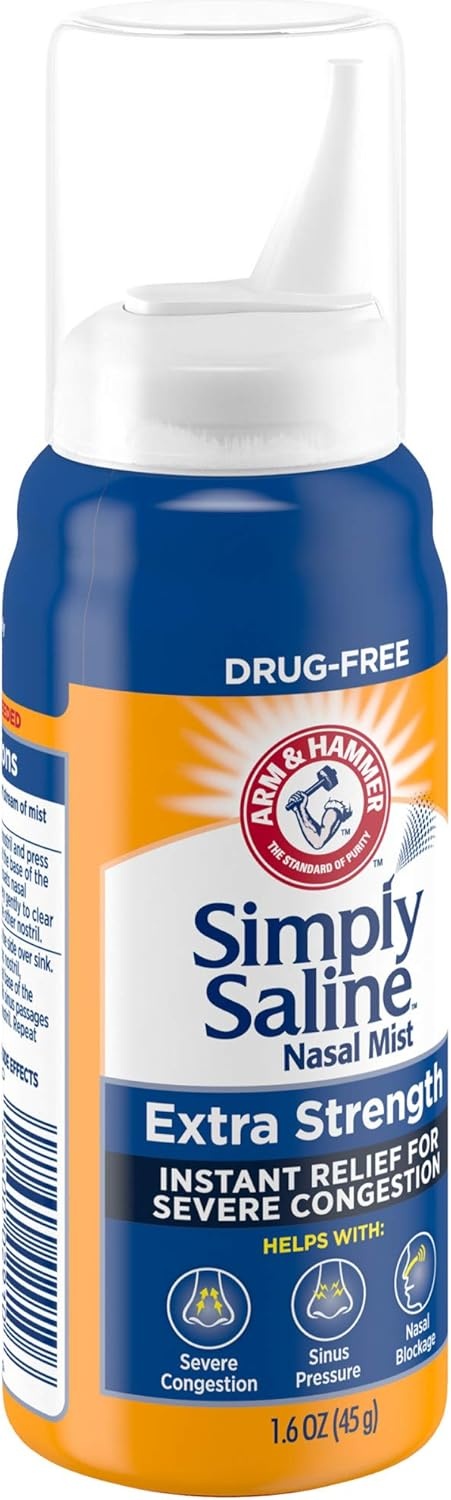 image:imageArm amp Hammer Simply Saline Nasal Mist Extra Strength Severe Congestion 16 Ounce