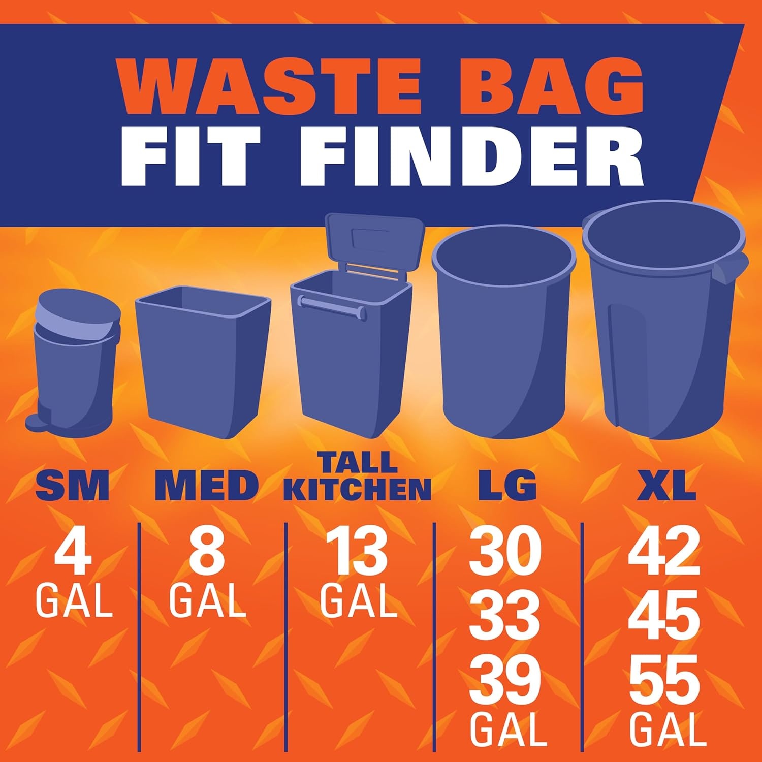 image:imageHefty Ultra Strong 13 Gallon Trash Bags Tall Kitchen Drawstring Closure Odor Control White Lavender Sweet Vanilla 80 Count110 Count Pack of 1
