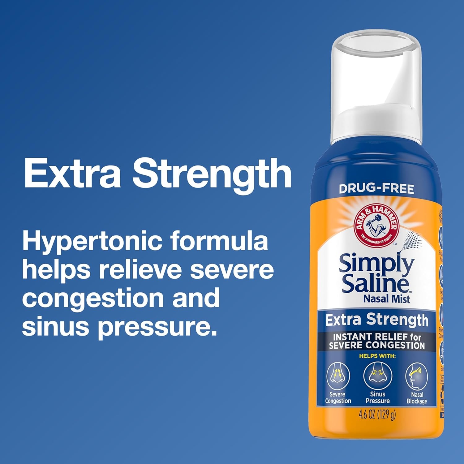 image:imageSimply Saline Extra Strength for Severe Congestion Relief Nasal Mist 46oz 3Pack46 Ounce Pack of 3
