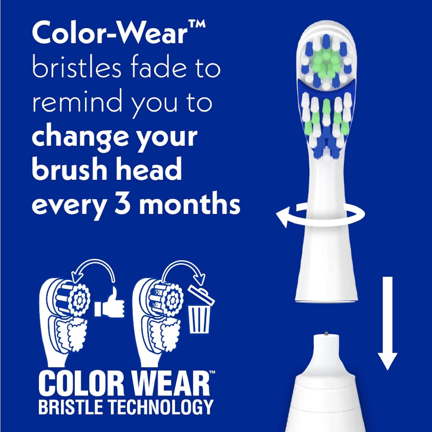image:imageSpinbrush PRO CLEAN Battery Powered Toothbrush Soft Bristles 1 Count Gold or Blue Color May Vary1 Count Pack of 1