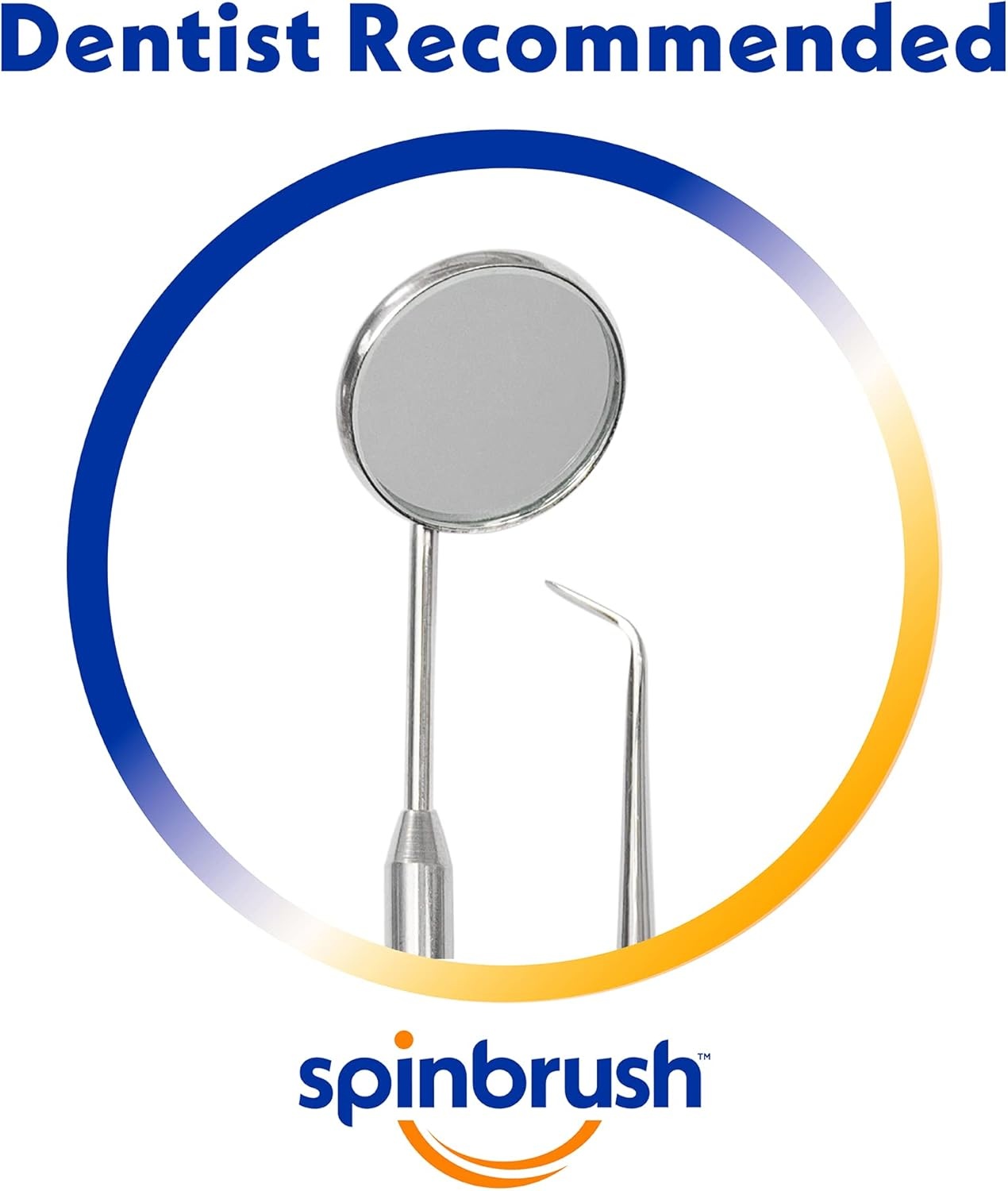 image:imageSpinbrush PRO CLEAN Battery Powered Toothbrush Soft Bristles 1 Count Gold or Blue Color May Vary1 Count Pack of 1