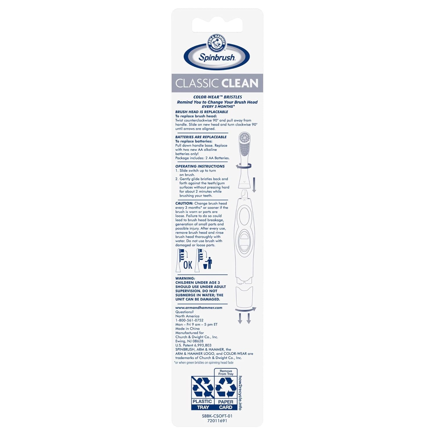 image:imageSpinbrush Pro Deep Clean Battery Toothbrush for Adults Soft Bristles Batteries Included1 Count Pack of 1
