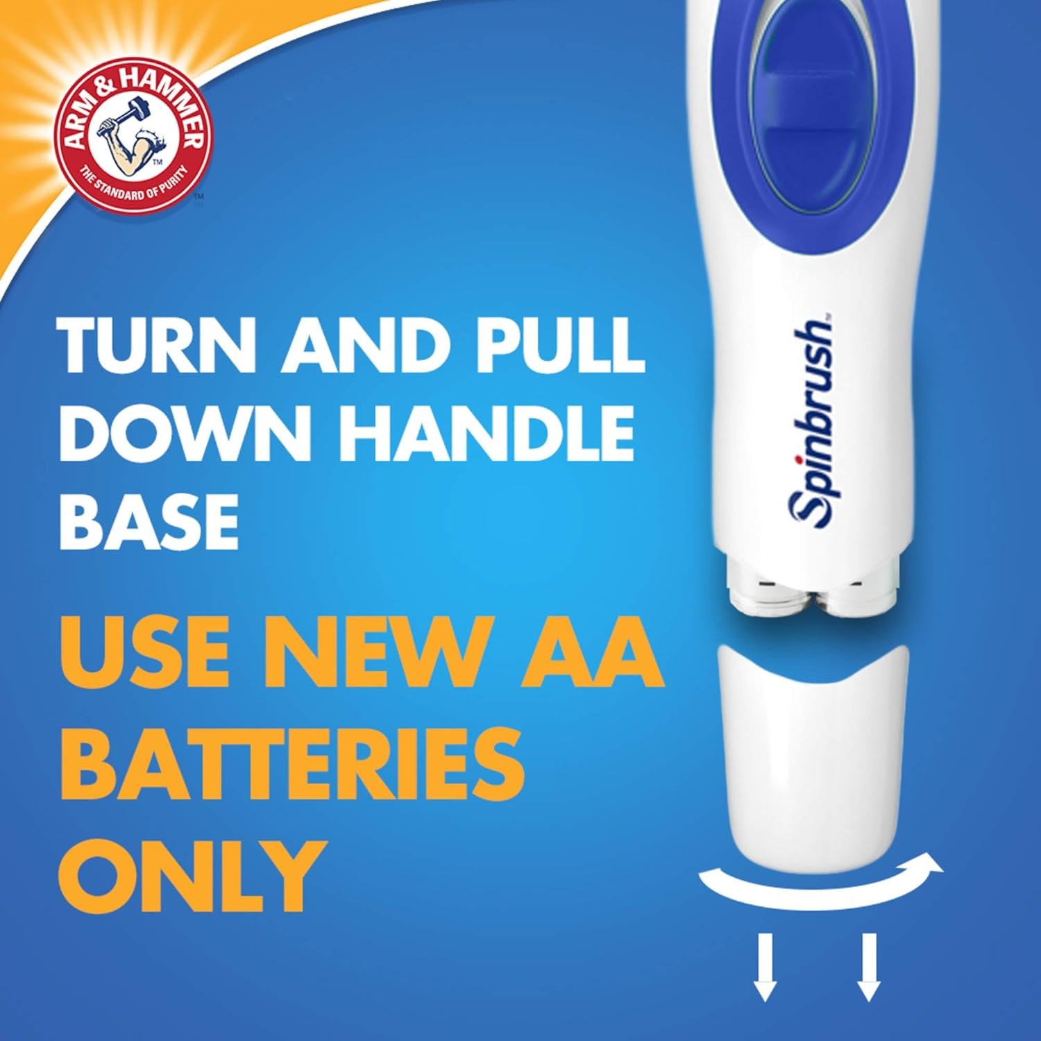 image:imageSpinbrush Pro Deep Clean Battery Toothbrush for Adults Soft Bristles Batteries Included1 Count Pack of 1