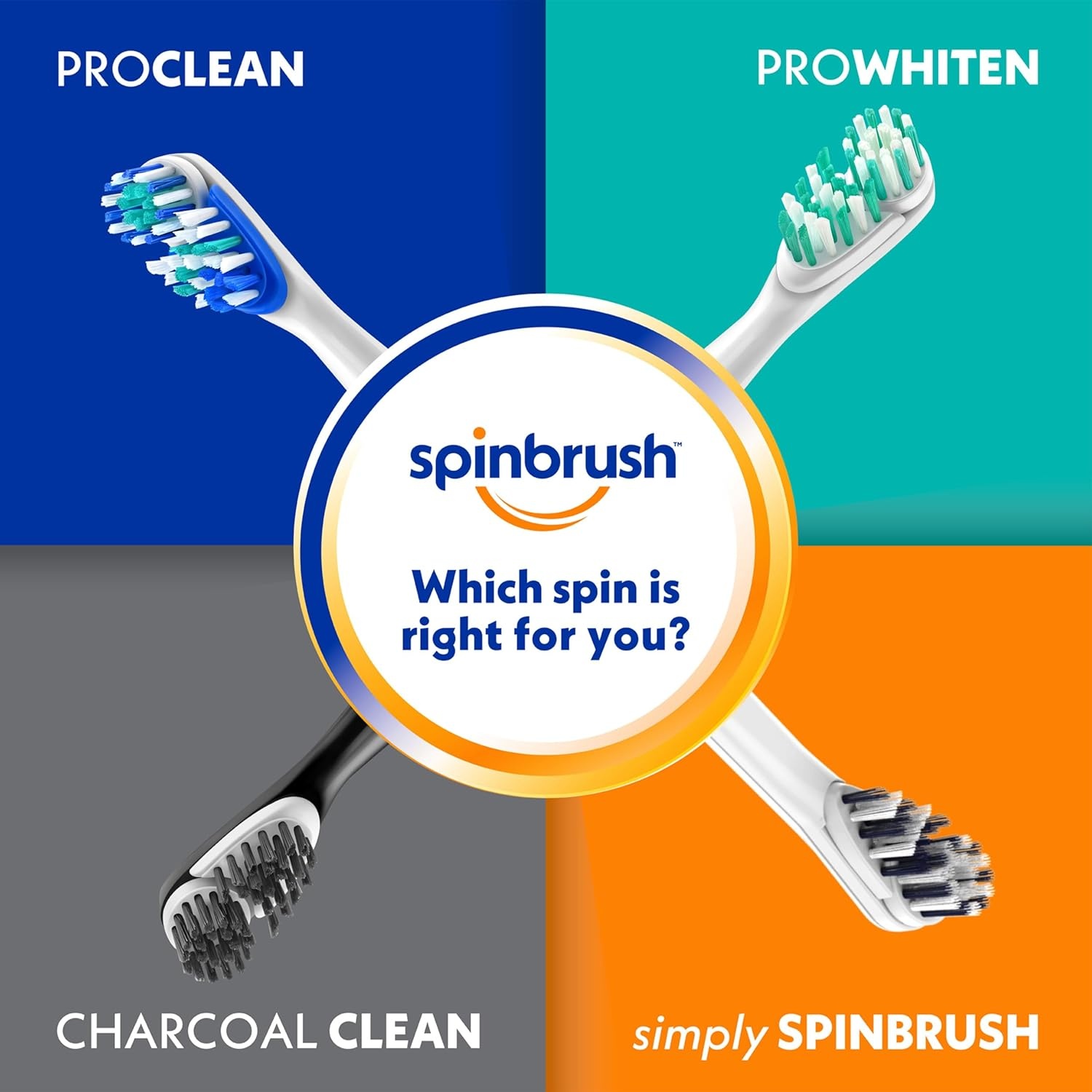 image:imageSpinbrush Pro Deep Clean Battery Toothbrush for Adults Soft Bristles Batteries Included1 Count Pack of 2