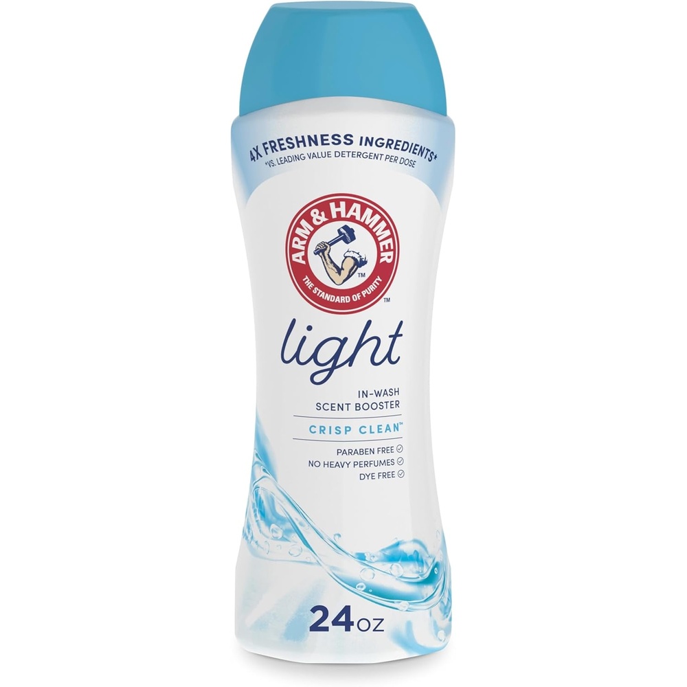 image:imageARM amp HAMMER Light InWash Scent Booster Laundry Scent Booster Crisp Clean scent 24 Oz24 Ounce Pack of 1