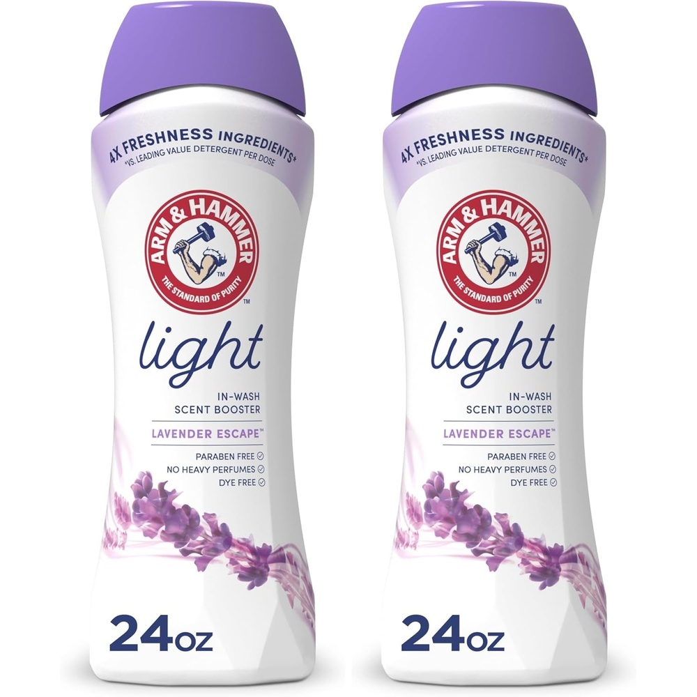 image:imageARM amp HAMMER Light InWash Scent Booster Laundry Scent Booster Lavender Escape scent 24 Oz24 Ounce Pack of 2