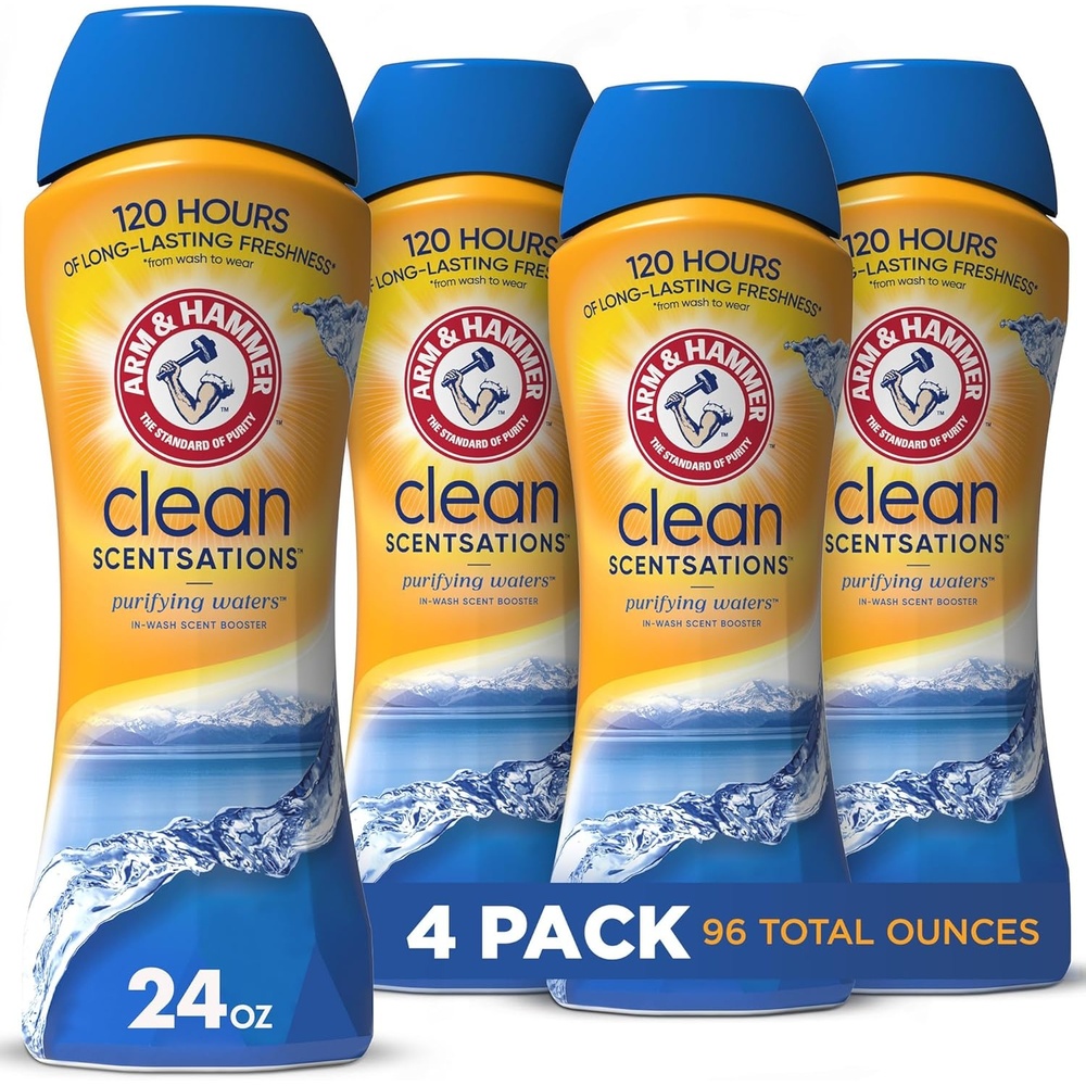 image:imageArm amp Hammer InWash Scent Booster Purifying Waters 24 oz Pack of 424 Ounce Pack of 4