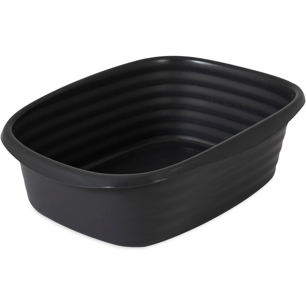 image:imageArm amp Hammer Simply Recycled Wave Open Cat Litter Pan Small Cat Litter Box Made in USA BlackSmall