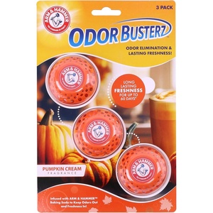 Arm & Hammer OdorBusterz® Odor Eliminator Balls, Lavender, 3 Count – Baking Soda Odor Control for Closets, Drawers, Hampers & Small Spaces(Pumpkin Cream)